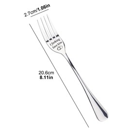 Anniversary & Wedding Gifts for Couples - Stainless Steel Forks Set of 2 (His and Hers), Valentines, Birthday, Christmas Gifts for Him and Her, Durable Food-Grade Couple Utensils‌