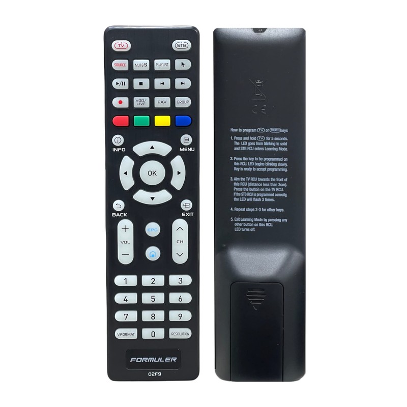Dreamlink.ca Formuler Luminous Replacement Remote | IR Smart Learning Control(Updated