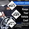 Windshield Sun Shade - 2 Piece Car Sun Shade Windshield,