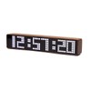 Adventurers Digital Alarm Clocks for Bedrooms, Black Walnut Clocks for