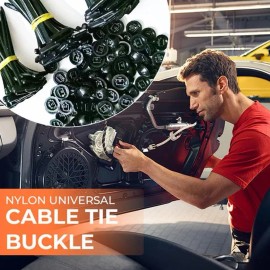 100pz Cinchos Para Tolvas,nylon Universal Cable Tie Buckle