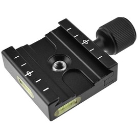 NOTRICKT QRC-01 50mm Quick Shoe, For Drums, Freehead and Video Heads, Compatible with Arca-Swiss Standards, 2-Axis Level