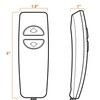 Hommoat 2 Button 5 Pin Hand Remote Control for Power