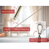 OooWow 36 inch (4 Pack) Light Bronze Iron Curtain Pull