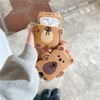 Yatchen Cute AirPod Pro Case,Kawaii 3D Cartoon Teddy Bear Soft