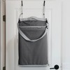 CleverMade Hanging Laundry Hamper Bag with Over the Door Hooks;