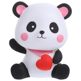 Cute Panda Piggy Bank - Vinyl Money Pot for Girls - Decorative Saving Pot - Adorable Panda Shape - Perfect for Home, Office, and Birthday Gifts