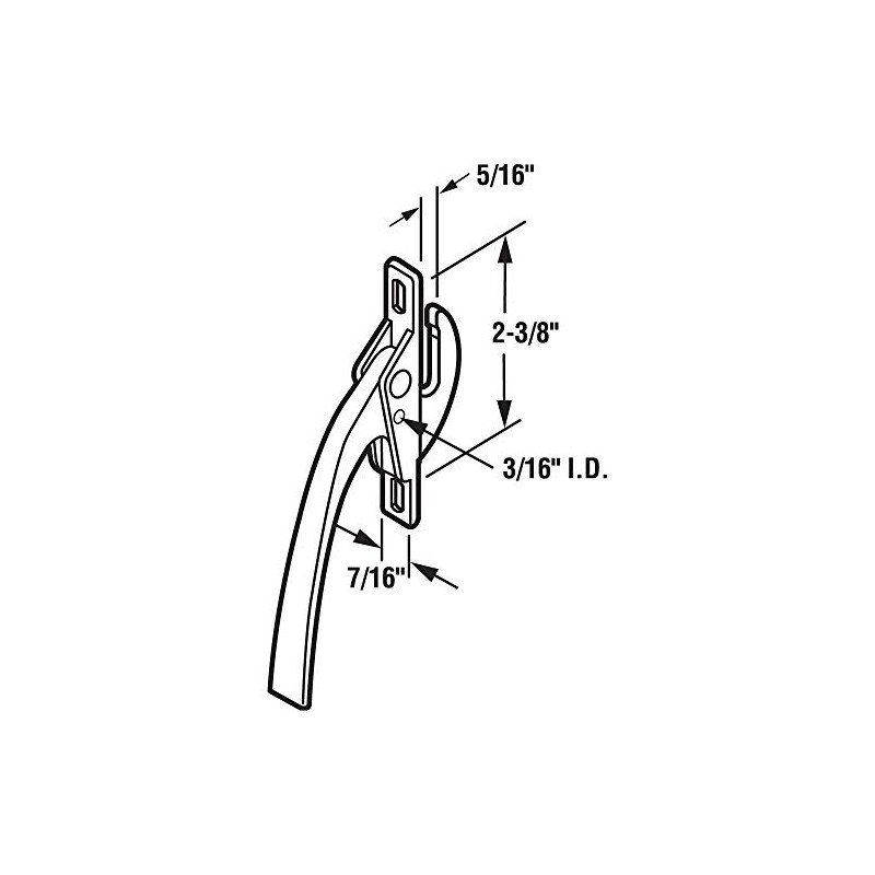 Prime-Line H 3539 Aluminum Casement Window Locking Handle (Single Pack)
