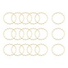 sourcing map Flower Earring Beading Hoop Rings, Open Bezel Linking