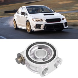 Oil Cooler Filter Sandwich Plate Thermostat Adapter Kit Quick Installation Condition Monitoring Good Sealing Universal