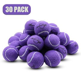 Magicorange Tennis Balls, 30 Pack Advanced Training Tennis Balls Practice Balls, Come with Mesh Bag for Easy Transport, Good for Beginner Training Ball (Purple)