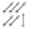 METALLIXITY Hex Head Screw Bolt Nut Flat Lock Washer Kit