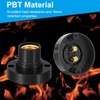 PATIKIL E14 Bulb Socket, 4pcs Round Screw Base Lamp Holder