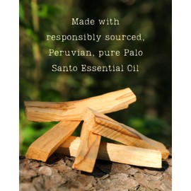 Palo Santo Natural Hair & Body Mist Spray, Pure Palo Santo Essential Oil, Alcohol-Free, Handmade in California, 0.5Fl Oz