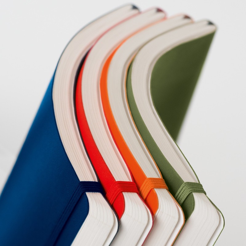 LEUCHTTURM1917 363404 Notebook, Medium (A5), Softcover, 123 Numbered Pages, Rising