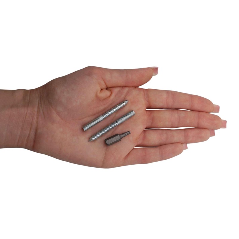 SKIR'CO (50 pcs) Hanger Bolts M6 x 50 mm, Double