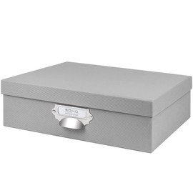 Rössler Soho Box for A4 Papers with Index Holder/Handle - Neutral