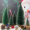 MTKZKAF Artificial Mini Bottle Brush Christmas Trees for Christmas Decoration