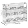 AIMALL 30-Egg Storage Box, Three-Layer Automatic Rebound Egg Holder with