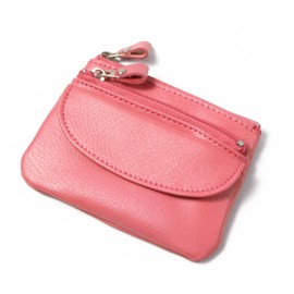 Blampom bp-3019 Women's Mini Wallet, Coin Purse, Coin Purse, Genuine Leather, Compact, Pink