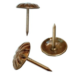 FUXXER® 100 Antique Decorative Nails, Decorative Head Nails, Upholstery Nails, Vintage, 11 mm, Copper