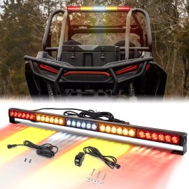 SI 30" Rear Chase LED Light Bar Turn Brake Reverse For Offroad ATV UTV Polaris RZR