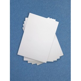 A5 Notepads - Five Pack - Quality 90gsm Plain Paper - Ideal Everyday Jotter Pads - 100 Pages/50 Sheets with Strong Backing Board, White