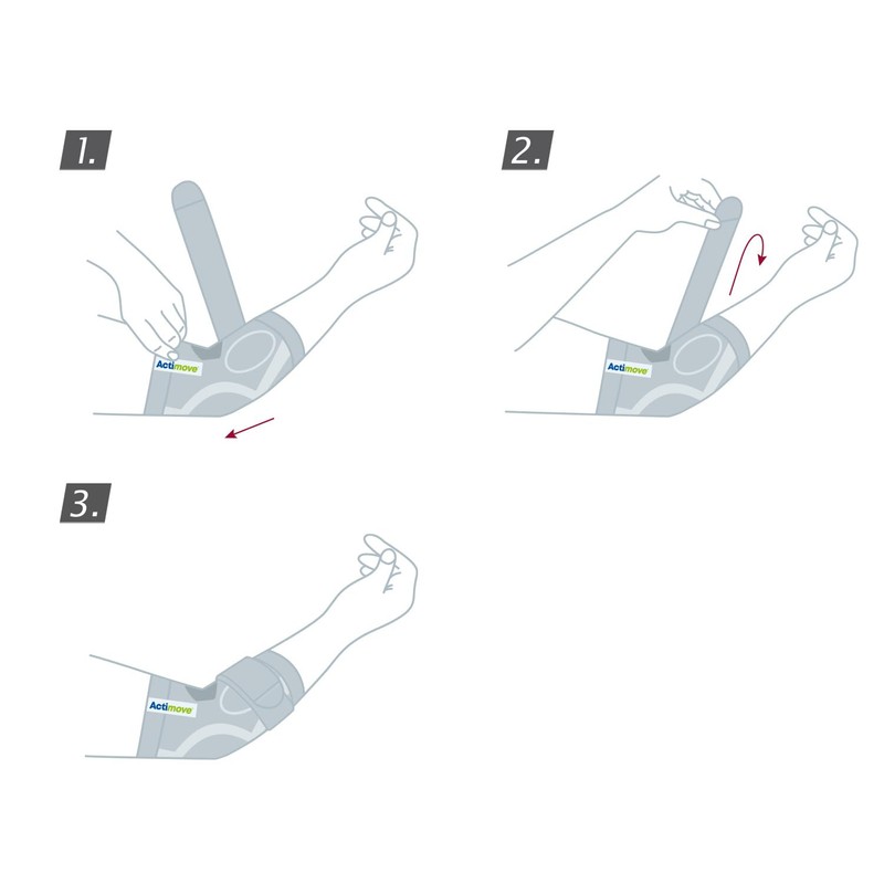 Actimove Everyday Supports Gomitiera con Cuscinetti Pressori e Fascia Regolabile
