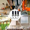 Modixun 8pcs Leather S-Hooks, S Shaped Hooks for Hanging, Camping