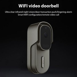 Splenssy 1080P Video Doorbell Wireless Smart Doorbell Camera with Chime Tuya APP 2.4GHz WiFi IP65 Waterproof Remote Visual Call 2-Way Audio Infrared Night Viewing for Home Office Villas Hotels