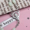 Wixine 2Pcs Luminous Christian Catholic Cross Rosary Necklace Glowing Light
