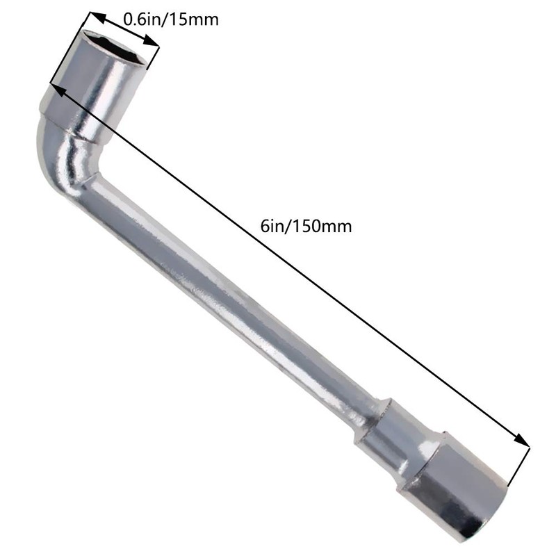 Utoolmart 15mm Metric L Shaped Angled Open Hex 6 point