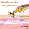 Yeamon 2 in 1 Face Massager Golden Facial Electric 3D