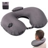 Inflatable Neck Pillow for Airplanes, Travel Neck Pillow