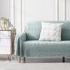 BOURINA Textured Solid Soft Sofa Throw Couch Cover Knitted Decorative