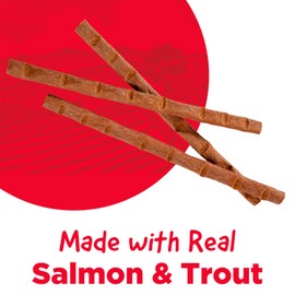 Country Kitchen Salmon & Trout Tender Meaty Sticks Cat Treats, High in Protein, Easy to Break and Chew, 0.88 Oz, 5 Count