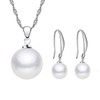 Pearl Necklace and Earring Set Faux Pearl Stud Earrings Pearl