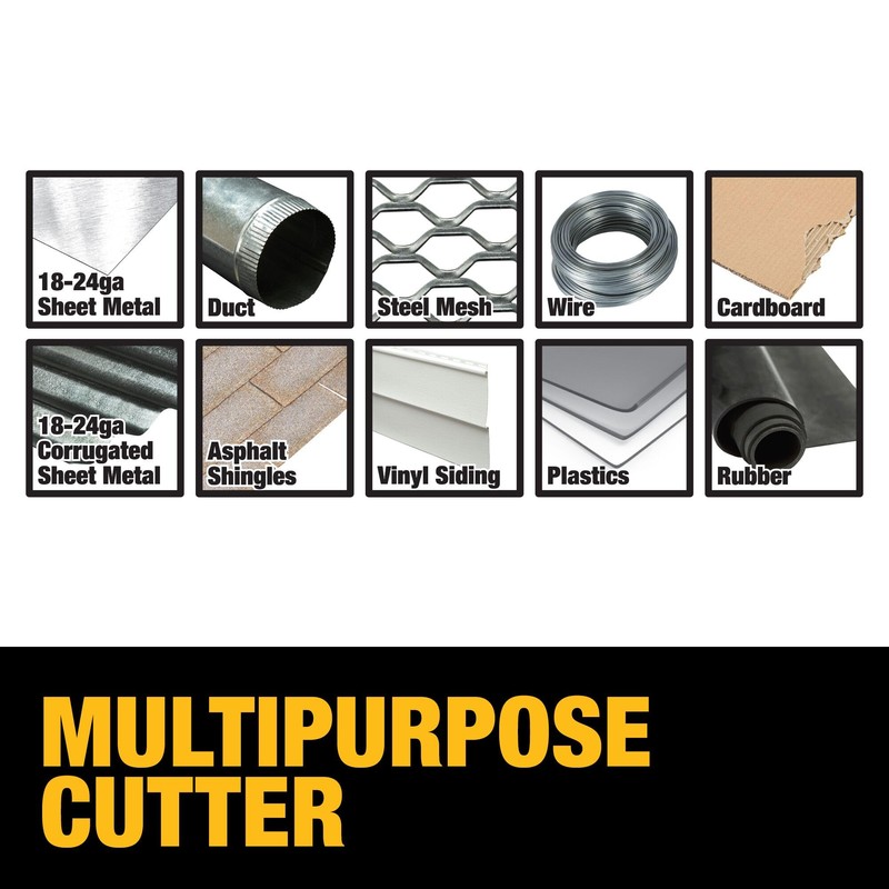 DEWALT Metal Shear/Cutter Drill Attachment, Impact Ready, 360 Degree Pivoting