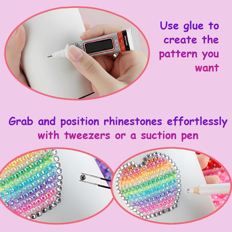 40 Colors Bedazzling Kit, 32000 Pcs Resin Jelly Rhinestones for