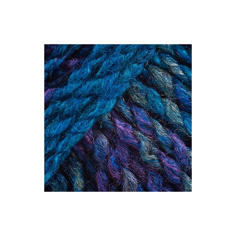 Marble Chunky Knitting Yarn by James Brett 200g (Purple/Blue/Teal MC8)