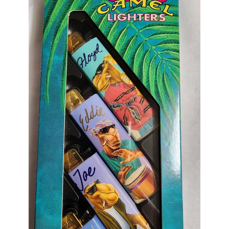 Camel Vintage Camel Lighter Collector's Set Of 5 France With