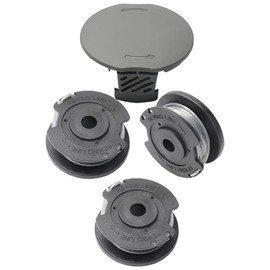 Grass Trimmer Thread Spool, Compatible with Bosch Art 23 SL 26 SL Razor Trimmer, Replacement Spool Cover 18V-26, Universal Cutting 18V-260, 3 Pieces Replacement Spool + 1 x Spool Lid