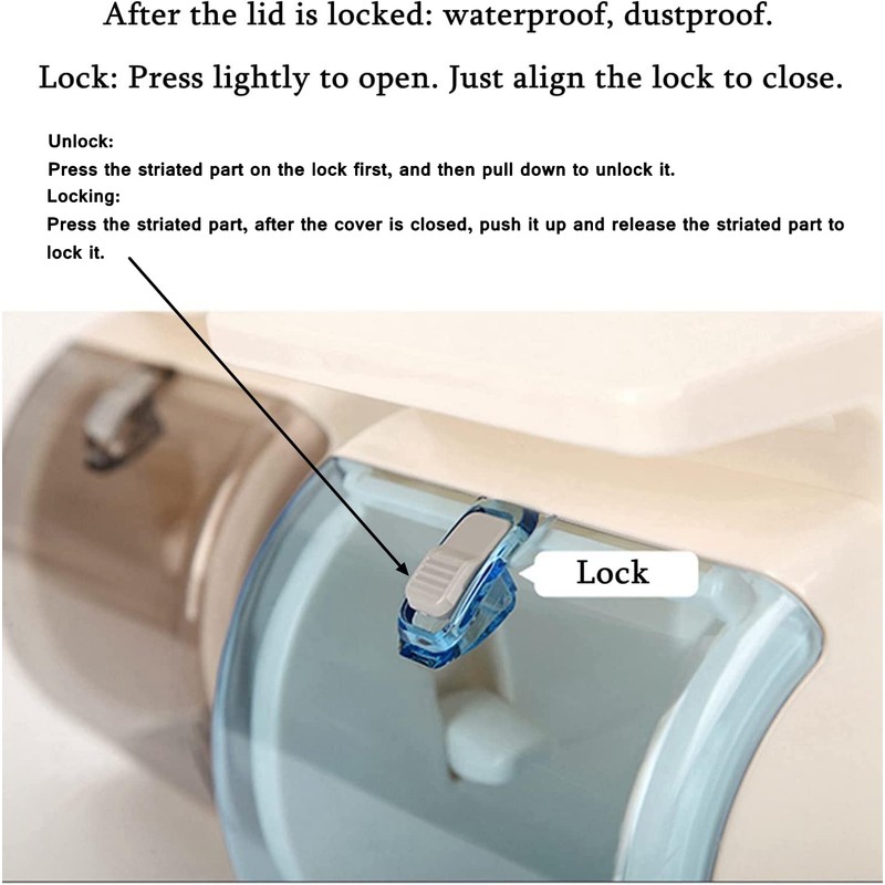 TIAN CHEN Toilet Paper Holder Wall Mount, Waterproof Cat Proof