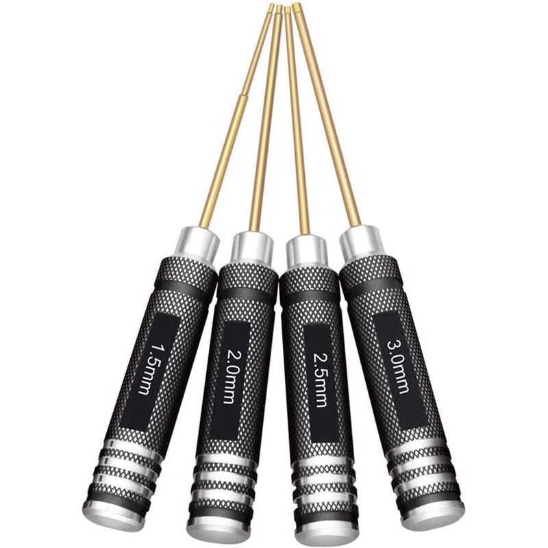 Hexagonal screwdriver set, 4-piece, RC tool set, for RC cars,