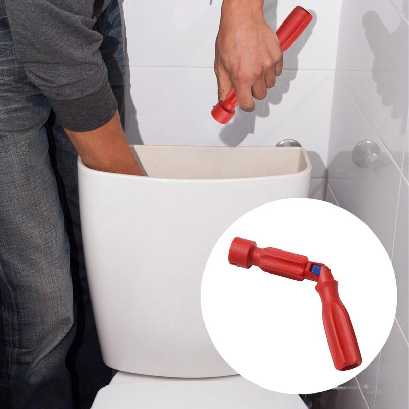 Universal Toilet Seat Spanner Plumbing Tool with 1 Replacement Head