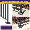 Hulave Split Post Cover, Fits 1x1 Post/3.5x3.5 Base, Indoor/Outdoor Iron