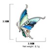 BAMAY - Broche de mariposa floral esmaltado, aleación de zinc,