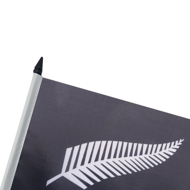 New Zealand Fern Table Flag 5'' x 8'' plastic stick
