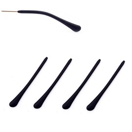 Eyeglass End Tips Ear Sock Pieces Silicone Thin Eyewear Round Metal Legs Anti-Slip Comfort Replacement