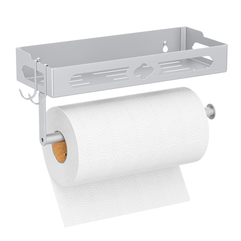 Paper Towel Holder Wall Mount, MAYZOLOP Easy One-Hand Tear Design